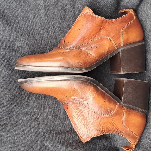 MIZ Mooz New York Jonnie ankle boots Brown Leather Women's size US7/ EU37 - Picture 8 of 14